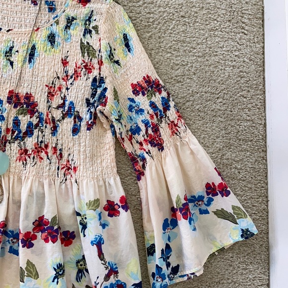 Jane and Delancey Smocked Bell Sleeve Top - Picture 4 of 6